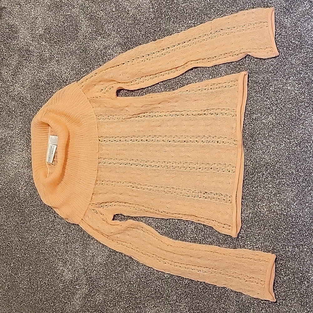 Chadwick's Peach Off the Shoulder Sweater